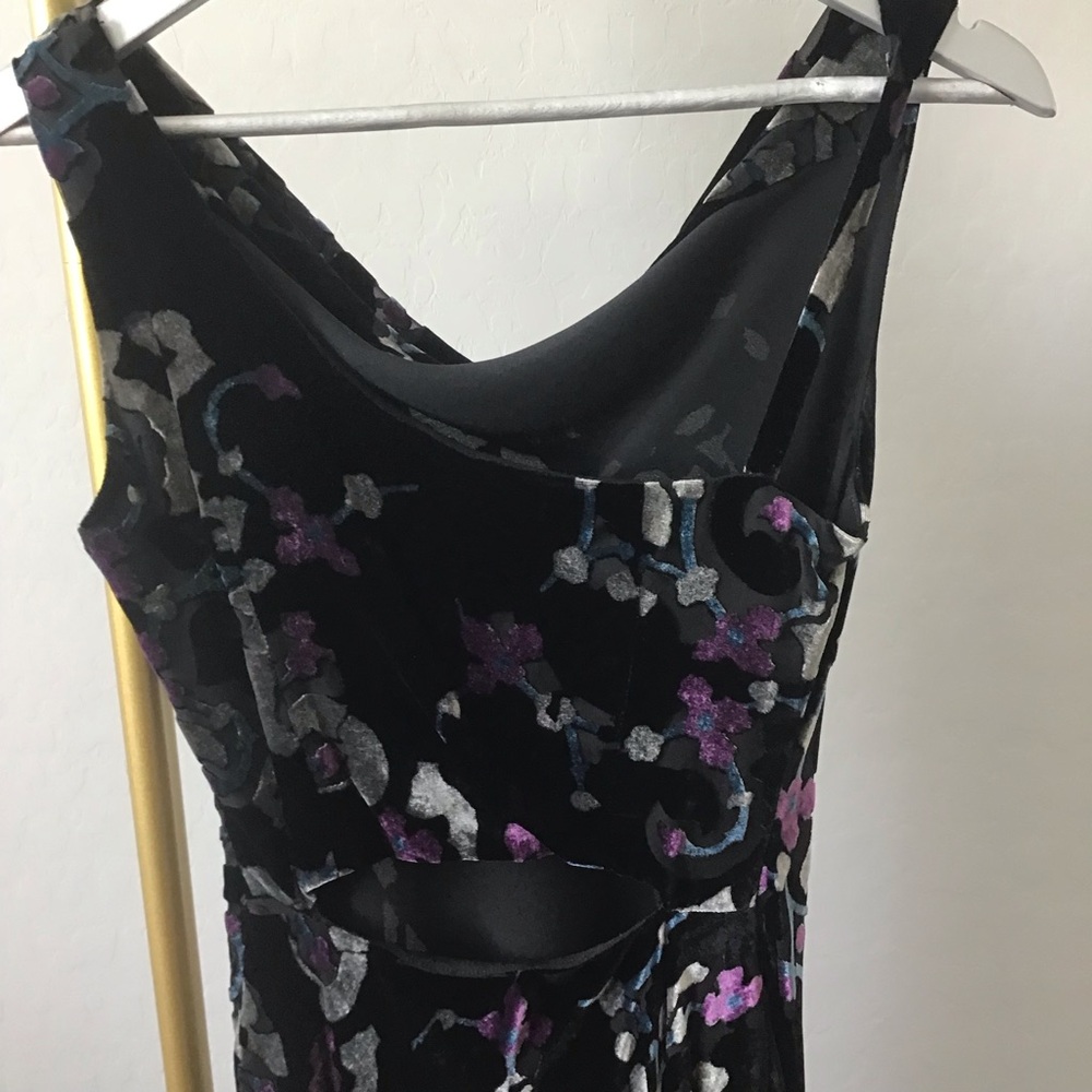 Black Silver and Purple Maxi Dress - Picture 14 of 16